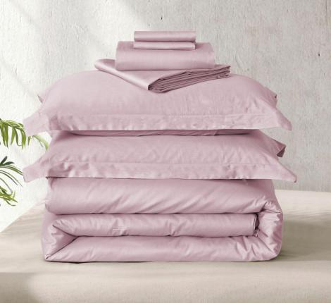 Постельное бельё "KARTEKS" Сатин однотонный SKO-030, Евро