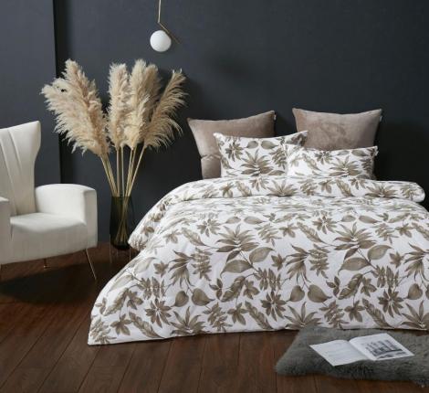 Постельное белье с одеялом "Kazanov.A." Мерил (бежевый) Велюр/Egypt Cotton, Евро