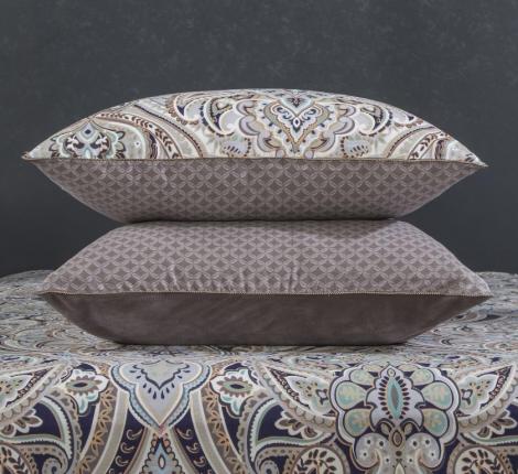 Постельное белье с одеялом "Kazanov.A." Пирс (капучино) Велюр/Egypt Cotton, Евро