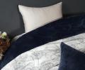 Постельное белье с одеялом "Kazanov.A." Мэгги (индиго жемчуг) Велюр/Egypt Cotton, Евро