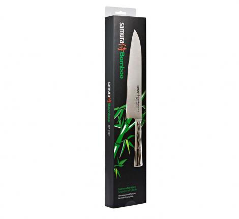 Нож кухонный &quot;Samura Bamboo&quot; Гранд Шеф 240мм, AUS-8 (с тату)