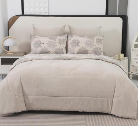 Постельное белье с одеялом "Sofi de Marko" Роберто №18 Велюр/Сатин, 1,5 спальный