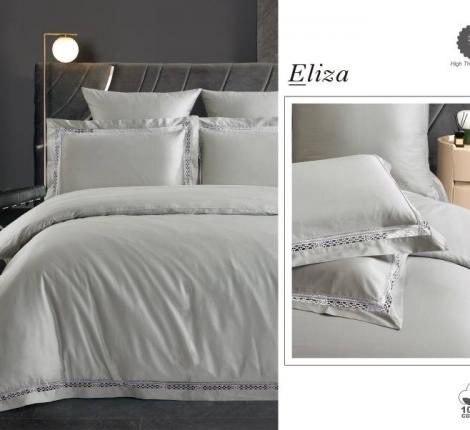 Постельное белье с одеялом и мережкой "Diva Afrodita" ELIZA люкс сатин, Евро