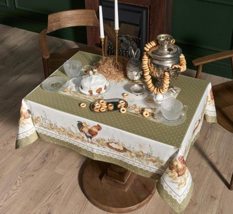 Скатерть с пропиткой "ЗОЛОТАЯ КУРОЧКА", 110х140 см