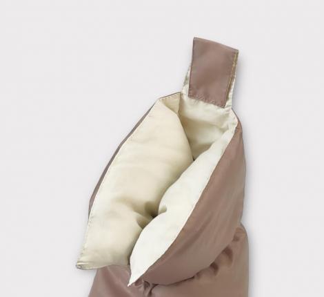 Сапожки-носочки пуховые "Comfort Socks Travel Grass" LATTE, 36-39 р.
