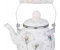 Чайник эмалированный со съёмным фильтром "DANDELION", 0,85 Л