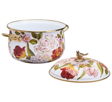 Кастрюля эмалированная с крышкой LEFARD "ФЛАНДРИЯ", 2,1 л