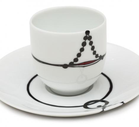 Кофейная пара "BEN EDICT" AR 00062 фарфор лиможский, 80 мл