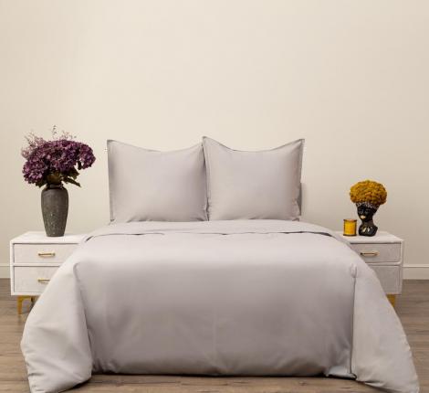 Постельное белье "Siberia" Сэнди (серая) Ранфорс, Евро (70х70)