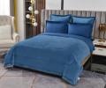 Постельное белье с одеялом "Sofi de Marko" Энрике (синий-м) Велюр, Евро