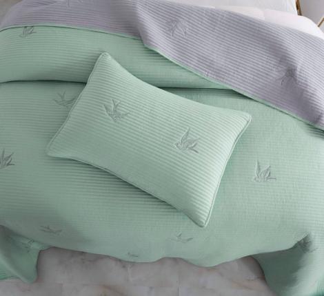 Покрывало "Sofi de Marko" Жаклин (зеленая) Сатин, 160х220