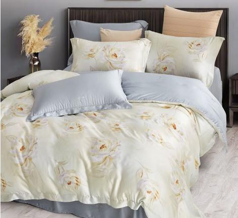 Постельное белье "Asabella" 2163-6 Тенсел, Евро