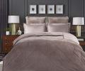 Постельное белье с одеялом "Kazanov.A." Lindor Premium (капучино) Велюр/Egypt Cotton, Семейный