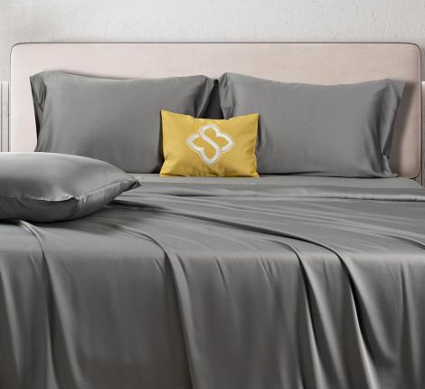 Постельное бельё Sharmes "Bamboo" Евро, серый