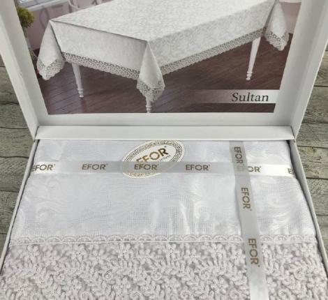 Скатерть EFOR "SULTAN" 160х220, белый