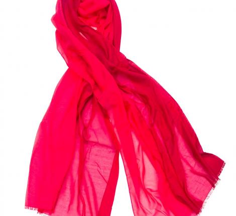 Шаль шёлковая с хлопком &quot;GIULIA CAMELIA&quot; розовый, 80х200