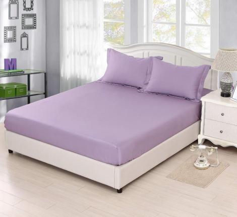 Простыня на резинке "Sofi de Marko" Марми (лиловый) Сатин, 180х200х30