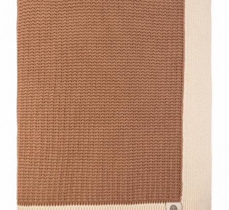 Плед с кантом Luxberry "LOUNGE" Хлопок 150х200, мусс мокко/льняной