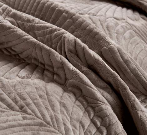 Покрывало "Sofi de Marko" Ноэль (бежевый) Велюр, 240х260