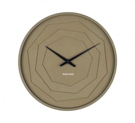 Часы настенные Karlsson "LAYERED ORIGAMI" (зелёный), 30х30х4,5 см