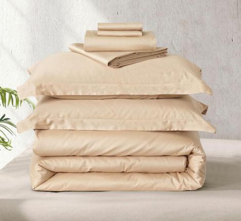 Постельное бельё "KARTEKS" Сатин однотонный SKO-025, 2 спальный