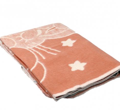Одеяло байковое арт. 12 Заяц оранжевый, 100х140