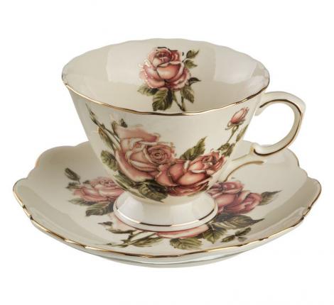 Чайный набор "КОРЕЙСКАЯ РОЗА" 85-875 на 6 персон, 12 предметов