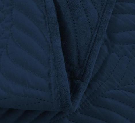 Покрывало из вареного бархата "KARTEKS" 04, 230х250 (синий)