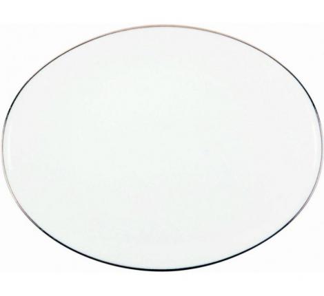 Тарелка для хлеба "EPURE PLATINE" 16х14 см, лиможский фарфор