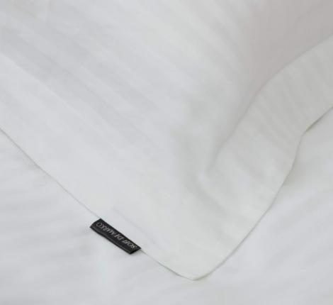 Постельное белье "Sofi de Marko" Моне (молоко) Страйп Сатин, Семейный