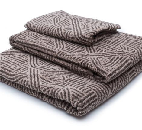 Полотенце махровое Leitner "CONFUSION" 50х100, бежево-коричневый