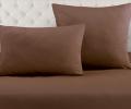 NC-05 Наволочки сатин (коричневый), 50x70-2 шт.