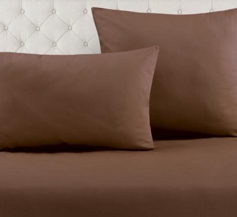 NC-05 Наволочки сатин (коричневый), 50x70-2 шт.