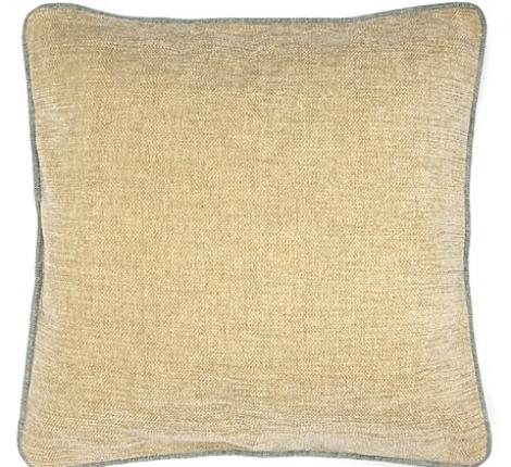 Подушка декоративная "CALID" 45х45, светло-зеленый (бирюзовый кант)