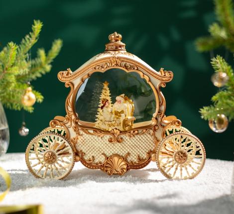 Музыкальная статуэтка с LED-подсветкой "КАРЕТКА", 26*11,5*21,5 см