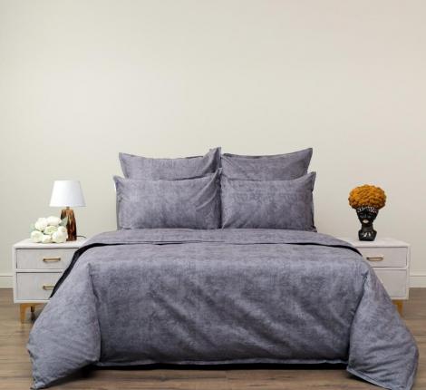 Постельное белье "Sofi de Marko" Стефани (антрацит) Сатин, Евро