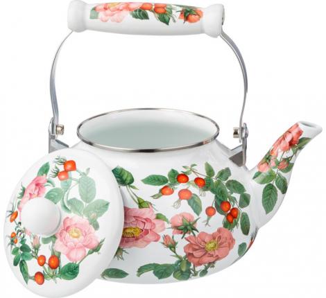 Чайник эмалированный "ШИПОВНИК", 2,5 л