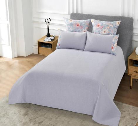 Постельное бельё "KARTEKS" жаккардовый сатин АКВАРЕЛЬ CVP 01, Евро