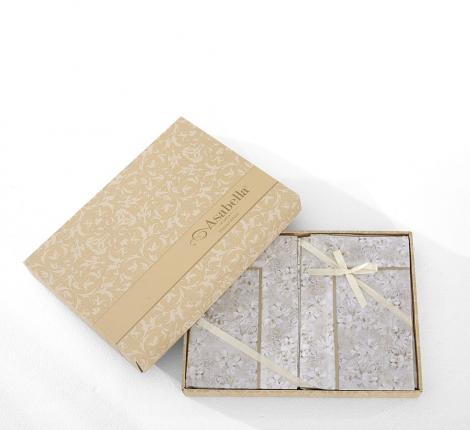 Постельное белье "Asabella" 2327-7 Сатин ДеЛюкс, Семейный