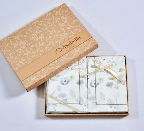 Постельное белье "Asabella" 2181-6 Мако-Сатин, Евро