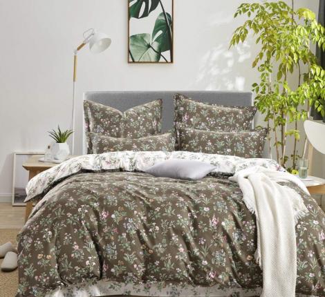 Постельное белье "Sofi de Marko" Элла (кофе) Сатин, Семейный