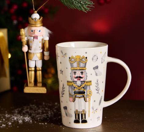 Набор подарочный "ЩЕЛКУНЧИК" 580-095, (кружка 385 мл с ёлочной игрушкой)