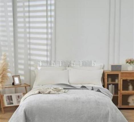 Покрывало велюровое "ROMANCE" JOY JH-01 Silver, 220х240