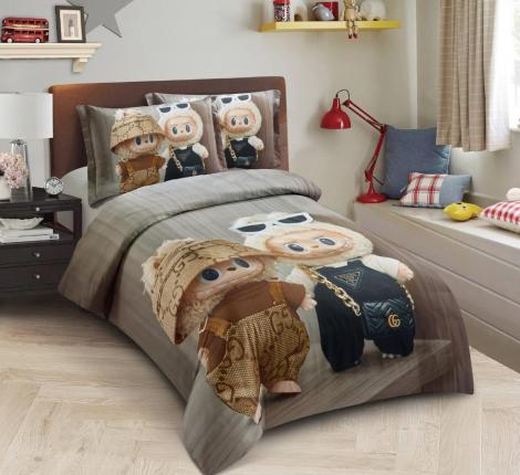 Постельное белье "Cristelle" Amante AM01-172-50 Сатин, 1,5 спальный