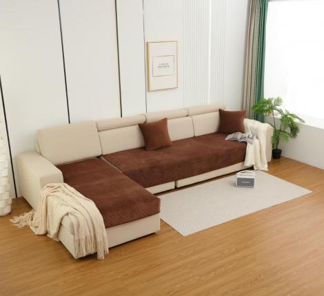 Комплект накидок на диван "Tango" Sofa 90x160 (1 шт.), 90x210 (1 шт.), коричневый