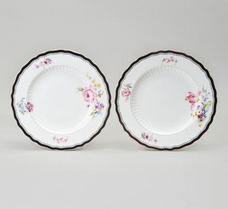 Набор обеденный тарелок 2 шт. "NOSTALGIE", диаметр 25.5 см