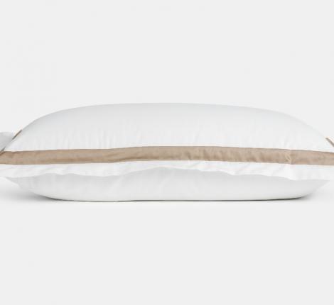 Наволочка с широкой отделкой "ALPINE CARAMEL BEIGE ALLURE GRASS" Мако-Сатин, 50х90 (2шт)