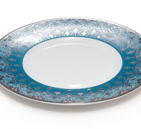 Тарелка десертная "DHARA" BLUE, диаметр 24 см