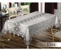 Скатерть EFOR "ELIZA" SET 160х220  8 салфеток, серый