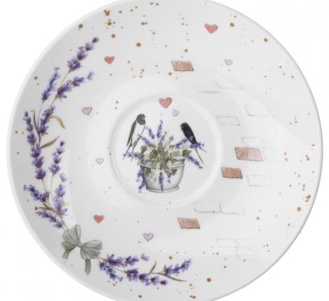 Чайный набор "ЛАВАНДОВЫЕ КОТЫ" на 2 персоны, 4 предмета (275 мл)